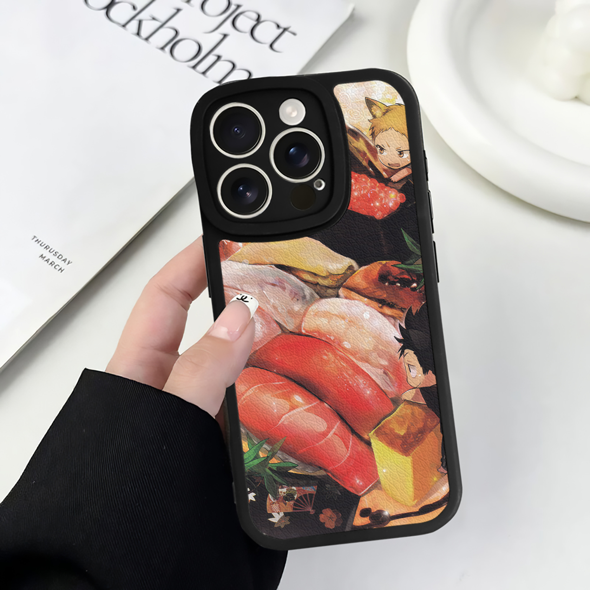 （画像用） ハイキュー!! Haikyu!! 【iPhone 16シリーズ対応】シリコンスマホケース（レザー調） 材質：シリコン